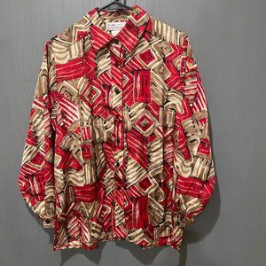 DA-RUE Petite For Draper’s & Damon’s Vintage Red Womens 10 Petite